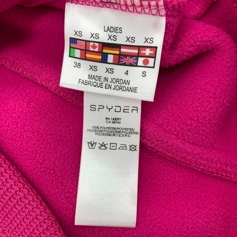 Spyder Fuchsia Long Sleeve Zip Up Jacket - Picture 7 of 7